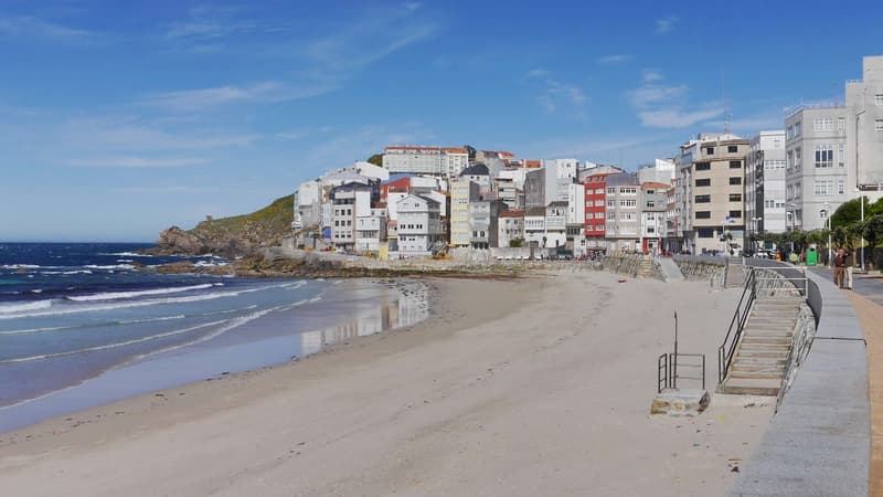 Vista aérea de Malpica de Bergantiños, Costa da Morte (A Coruña)